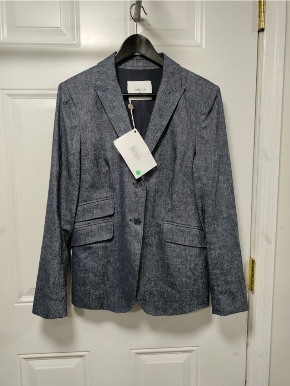NWT Dondup Lissa Cotton and Linen Single Breasted Blazer S - Picture 11 of 16